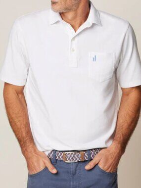 johnnie-O The Original 4-Button Polo Shirt Small NWOT White